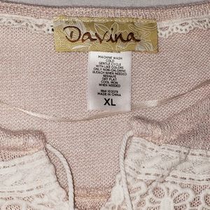 DAVINA CROCHET SQUARE NECK TEXTURED SHORT SLEEVE BLOUSE